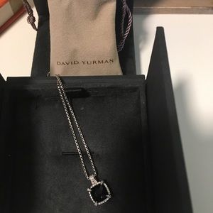David Yurman necklace- black pendant